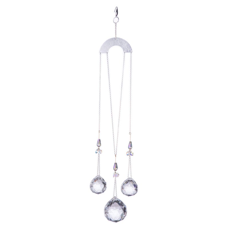 Pedobo 30/30/40mm Crystal Ball Prisms Suncatcher Hanging Ornament Chakra Crystals Rainbow Maker for Home,Garden Decoration - Image 1